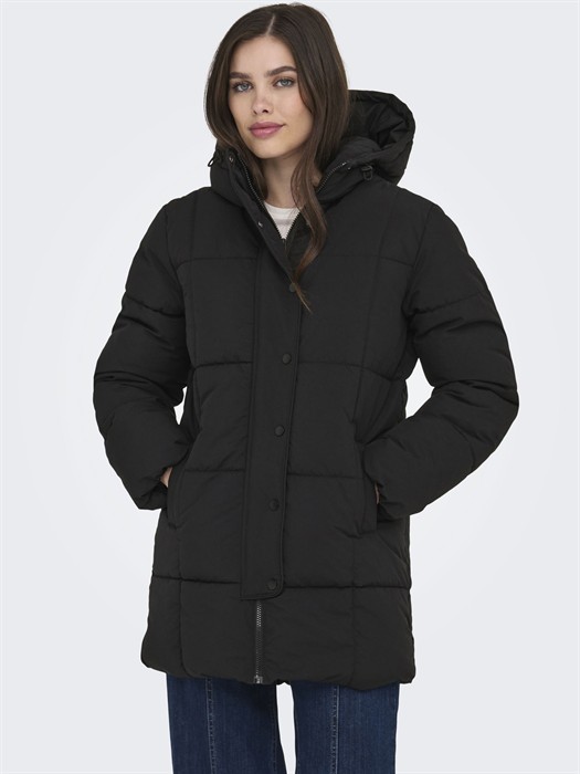 JDYWonder Lang Hood Puffer Jakke